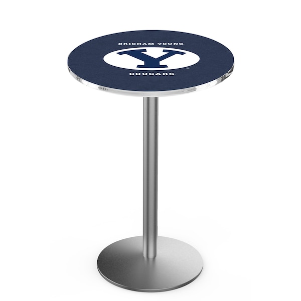 42" Stainless Steel Brigham Young Pub Table